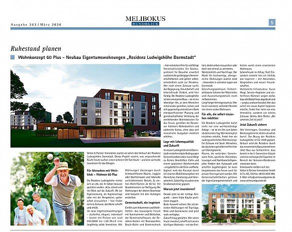 Foto Wohnen 60 Plus - Neubauprojekt in Darmstadt 